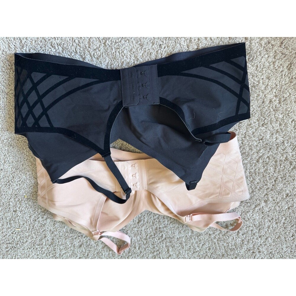 Honeylove Bra Bundle Size L Black & Nude Shapewear Bras